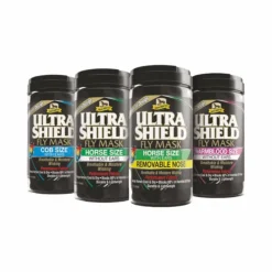 Masques Anti-Mouches|Masques Anti-Mouches*Absorbine - Masque anti-mouches avec oreilles Ultrashield Flymask Noir