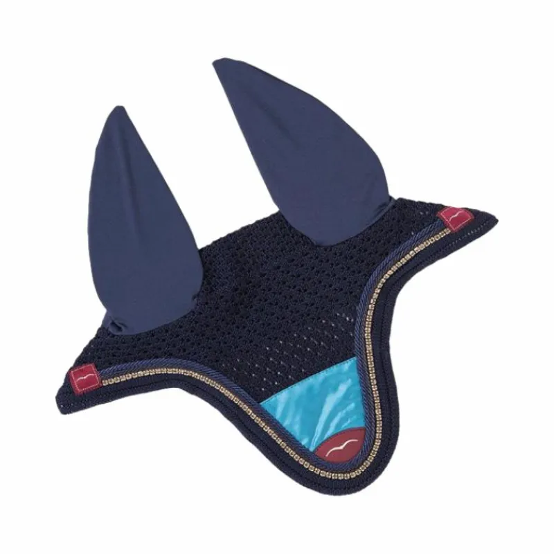 Cso|Bonnets Pour Chevaux*Animo Italia - Bonnet court Ceniz marine/ bleu
