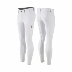 Pantalons D'Équitation*Animo Italia - Pantalon d'équitation unisexe nix full Blanc