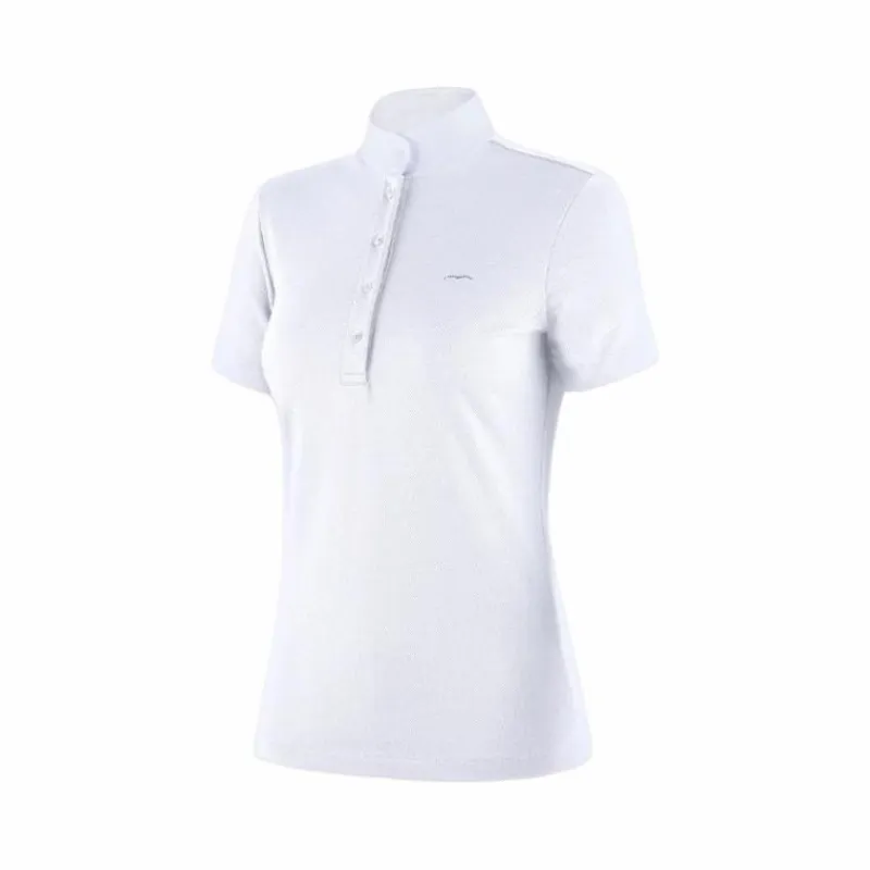 Polos Et Chemises*Animo Italia - Polo manches courtes de concours femme Basilea blanc