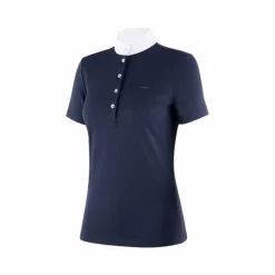 Hot - Polo manches courtes de concours femme Basilea marine Polos Et Chemises