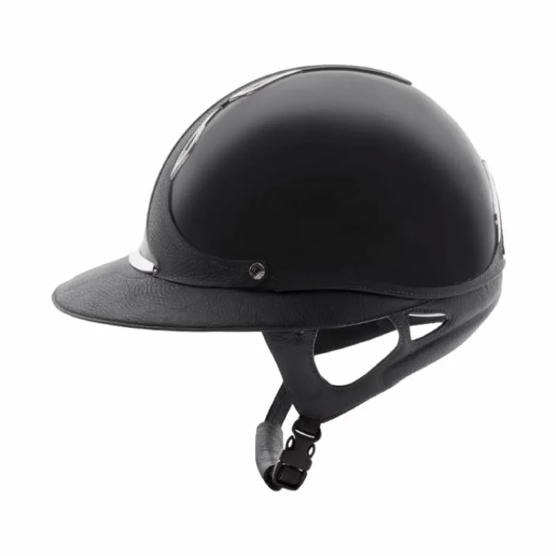 Casques D'Équitation À Visière Polo|Casques D'Équitation*Antarès Sellier - Casque premium vernis visière eclipse Gris