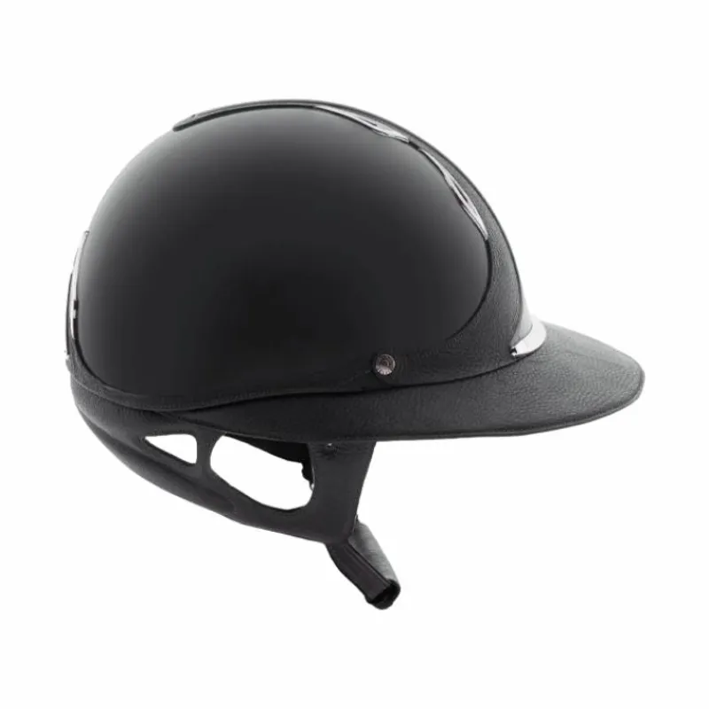 Casques D'Équitation À Visière Polo|Casques D'Équitation*Antarès Sellier - Casque premium vernis visière eclipse Gris