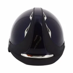 Sale - Casque premium vernis bleu/ bleu Casques D'Équitation À Visière Standard|Casques D'Équitation