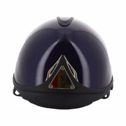 Sale - Casque premium vernis bleu/ bleu Casques D'Équitation À Visière Standard|Casques D'Équitation