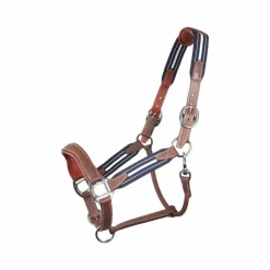 - Licol en cuir Stressless grainé havane / marine Élevage|Licols En Cuir