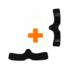 New - Sangle Signature anatomique courte noir et doublure Sangles Anatomiques