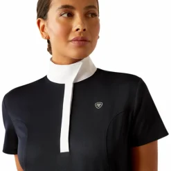 Polos Et Chemises*Ariat - Polo de concours manches courtes femme Aptos Marine