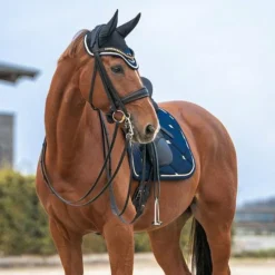 Outlet - Bonnet pour cheval Night / bleu noble Bonnets Pour Chevaux|Cso