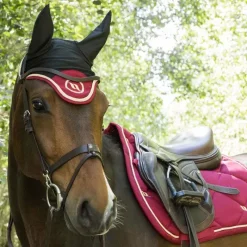 Clearance - Bonnet pour cheval Night / rouge Cso|Bonnets Pour Chevaux