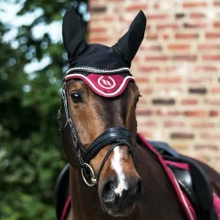 Clearance - Bonnet pour cheval Night / rouge Cso|Bonnets Pour Chevaux