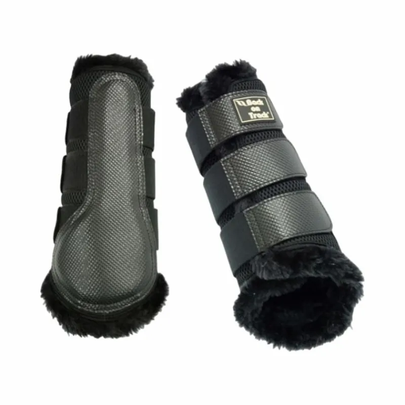 Hot - Guêtres souples 3D mesh avec fourrure x2 Guêtres Fermées