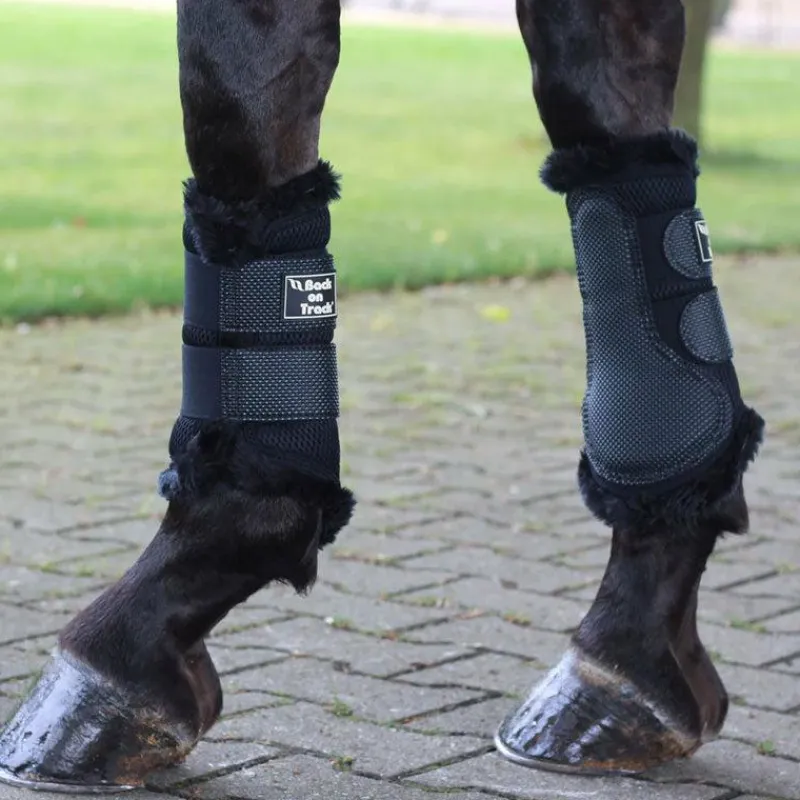 Hot - Guêtres souples 3D mesh avec fourrure x2 Guêtres Fermées