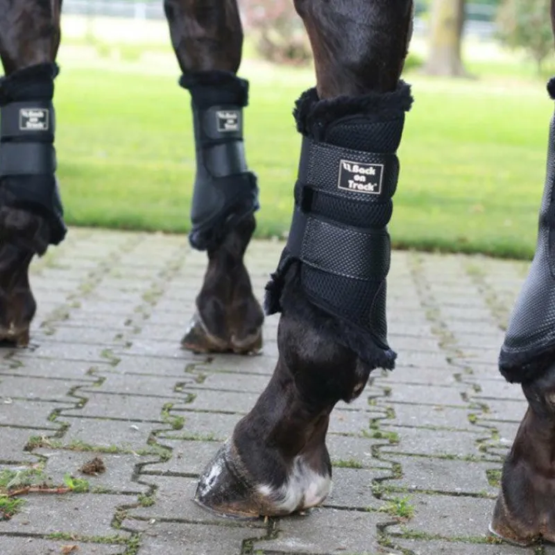 Hot - Guêtres souples 3D mesh avec fourrure x2 Guêtres Fermées