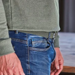 Ceintures*Billybelt - Ceinture tressée élastique Vert armée