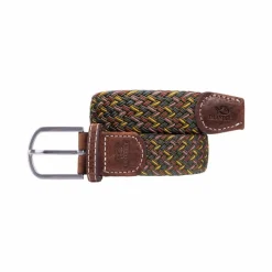 Outlet - Ceinture tressée Caracas kaki/ jaune/ rouge/ rose Ceintures
