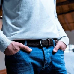 Ceintures*Billybelt - Ceinture tressée élastique Marron feuille