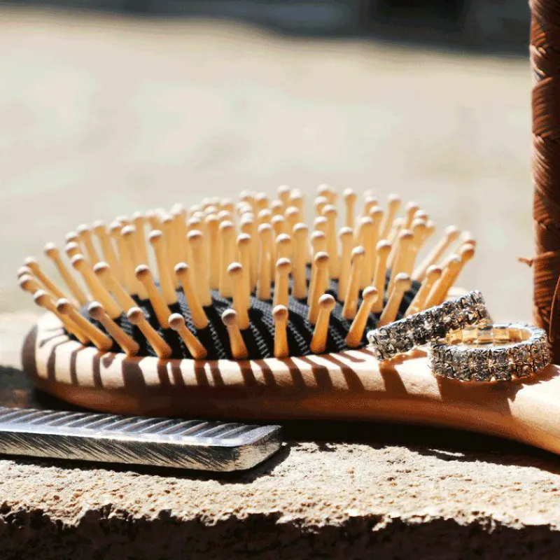 Grooming|Brosses À Crins*Borstiq Farm - Brosse à crins ronde Beige