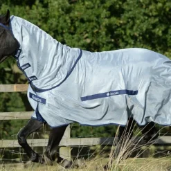 Couvertures Et Chemises*Bucas - Couverture anti-mouches Buzz-Off Full Neck Bleu