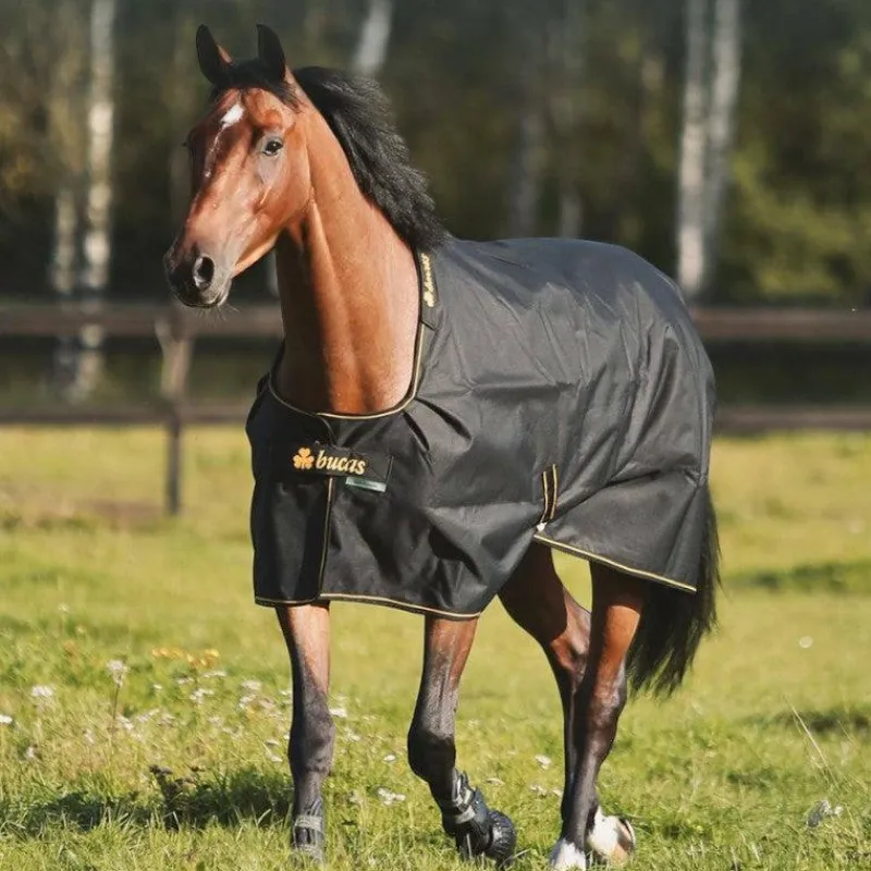 Couvertures Et Chemises*Bucas - Couverture d'extérieur Irish Turnout 300 / gold 300g Noir