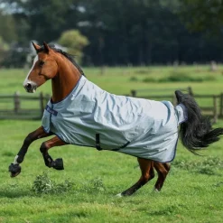 New - Couverture d'extérieur Power Turnout Extra High Neck silver 300g Couvertures Et Chemises