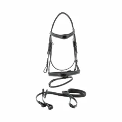 Bridons Poneys|Bridons*Canter - Bridon Ornella avec rênes Noir
