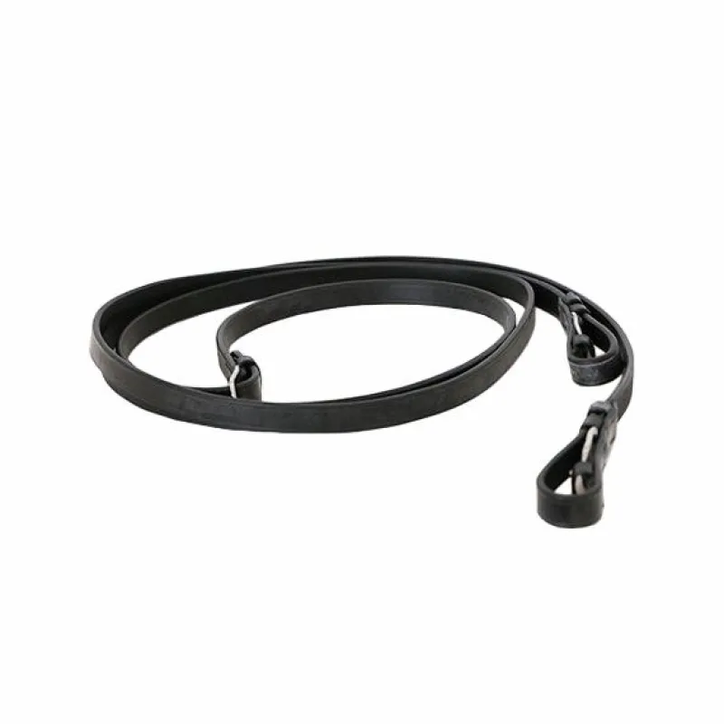 Rênes Et Arrêtoirs De Rênes*Canter - Rênes de cheval cuir lisse 16 mm Noir