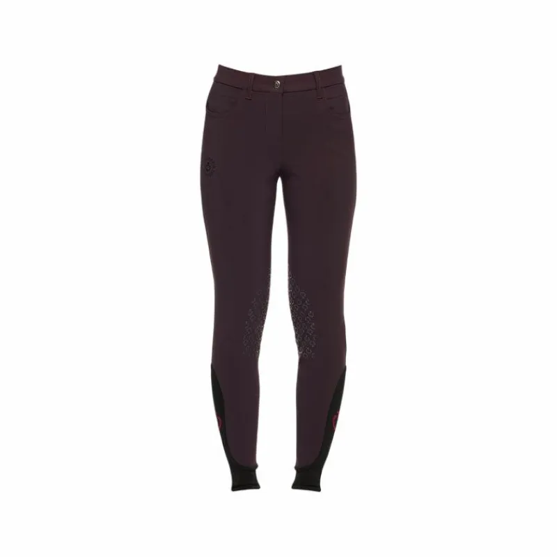 Pantalons D'Équitation*Cavalleria Toscana - Pantalon d'équitation enfant unisexe Logo CT myrtille Violet
