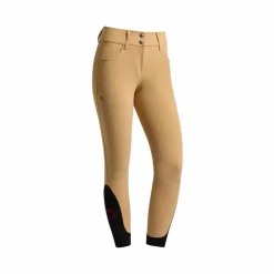 Online - Pantalon d'équitation femme Americain taille haute tan Pantalons D'Équitation