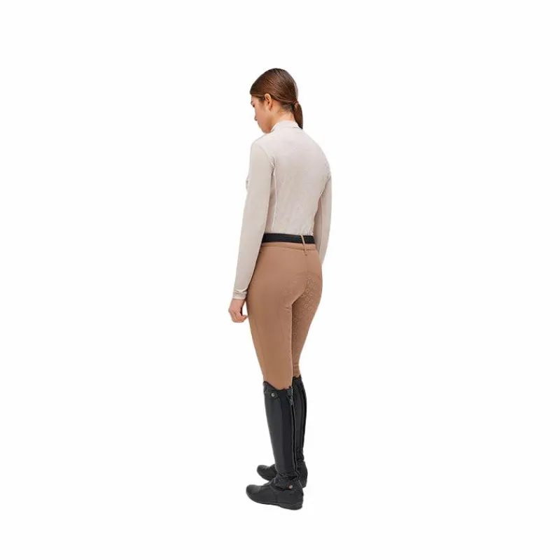 Polos Et Chemises*Cavalleria Toscana - Polo d'entraînement femme manches longues Beige