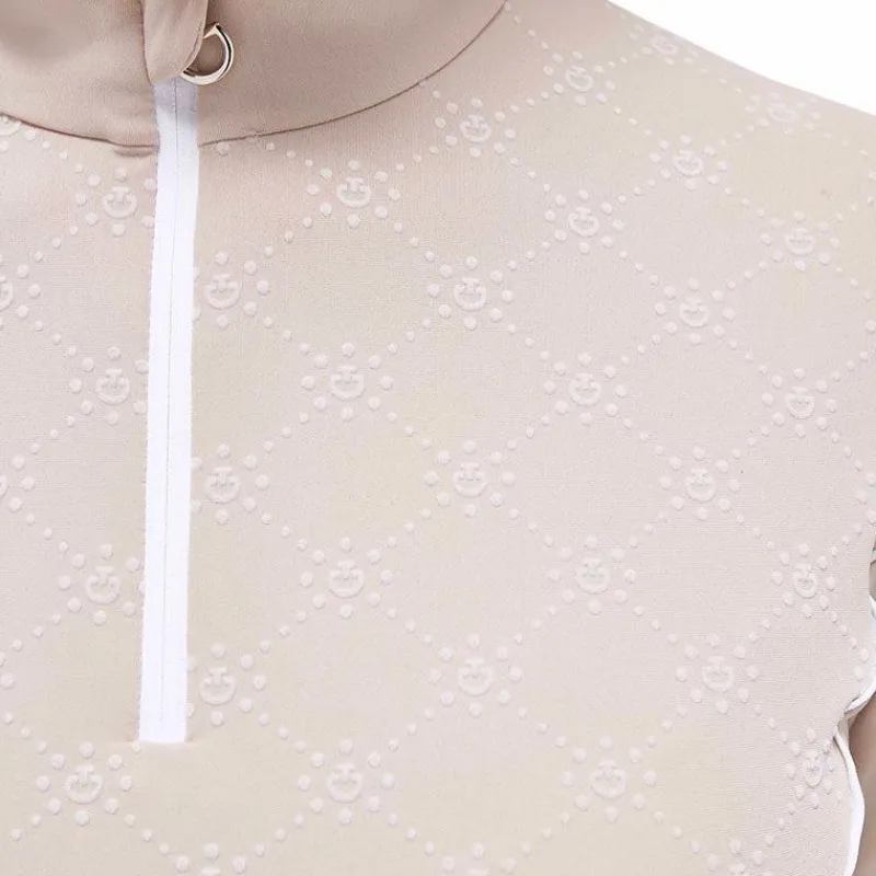 Polos Et Chemises*Cavalleria Toscana - Polo d'entraînement femme manches longues Beige