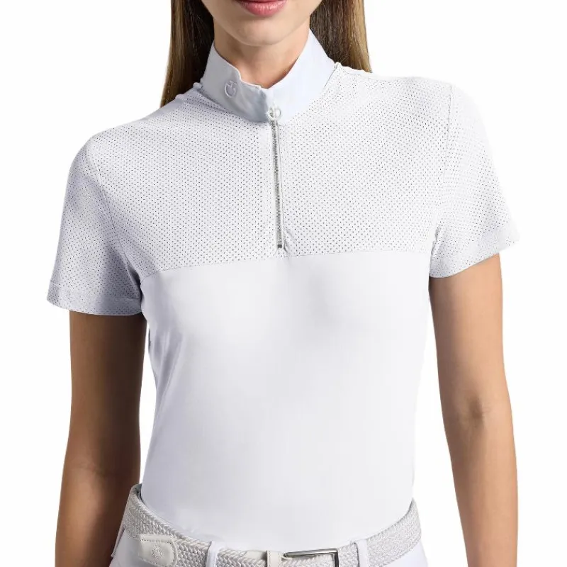 Clearance - Polo de concours manches courtes femme Perforated Jersey Inserts Polos Et Chemises