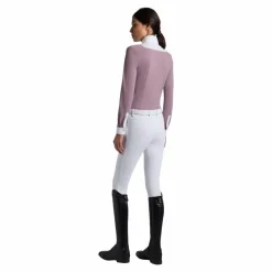 - Polo de concours manches longues femme Americain lilas Polos Et Chemises