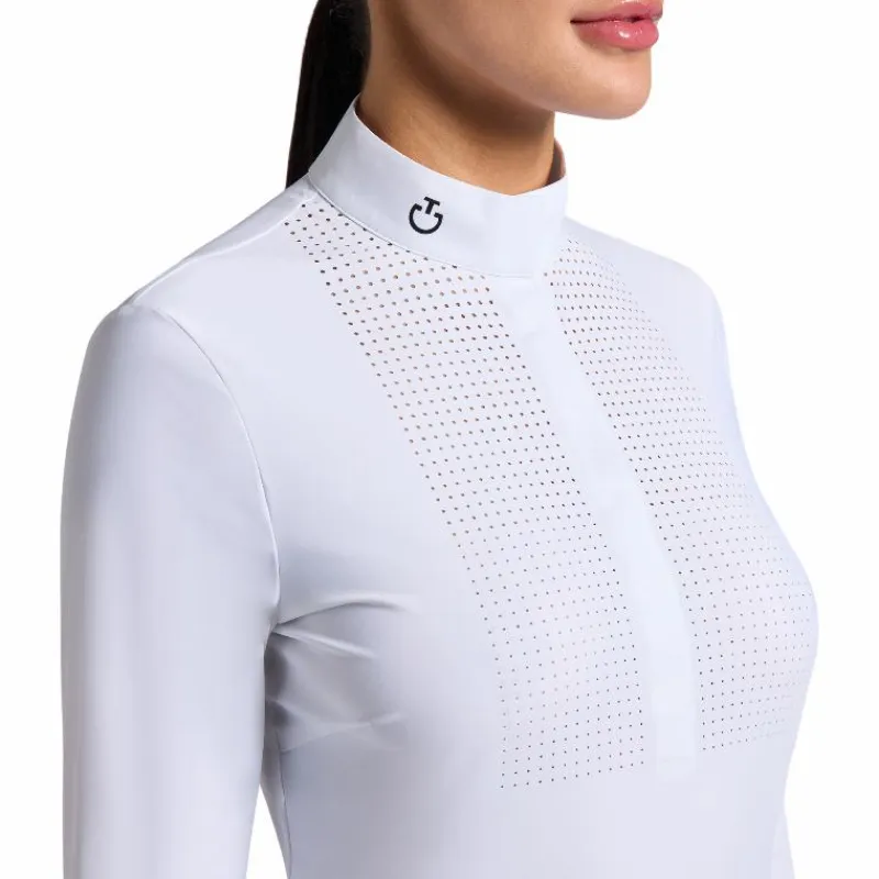 Online - Polo de concours manches longues femme Heat Sealed Perforated Polos Et Chemises