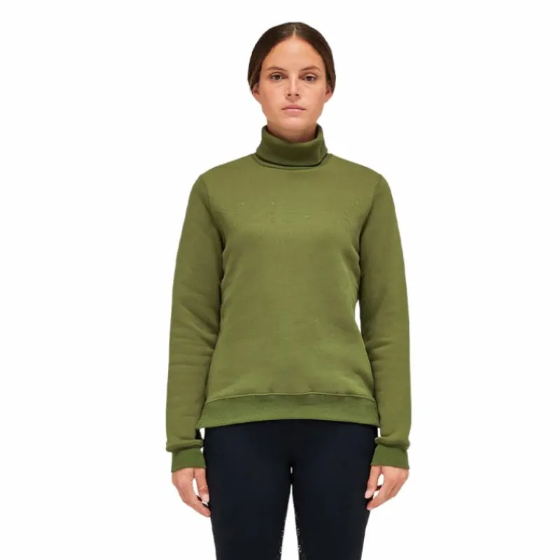Pulls Et Gilets*Cavalleria Toscana - Sweat col montant femme foliage green Vert