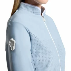 - Sweat manches longues femme Crew Neck Tech sky blue Pulls Et Gilets