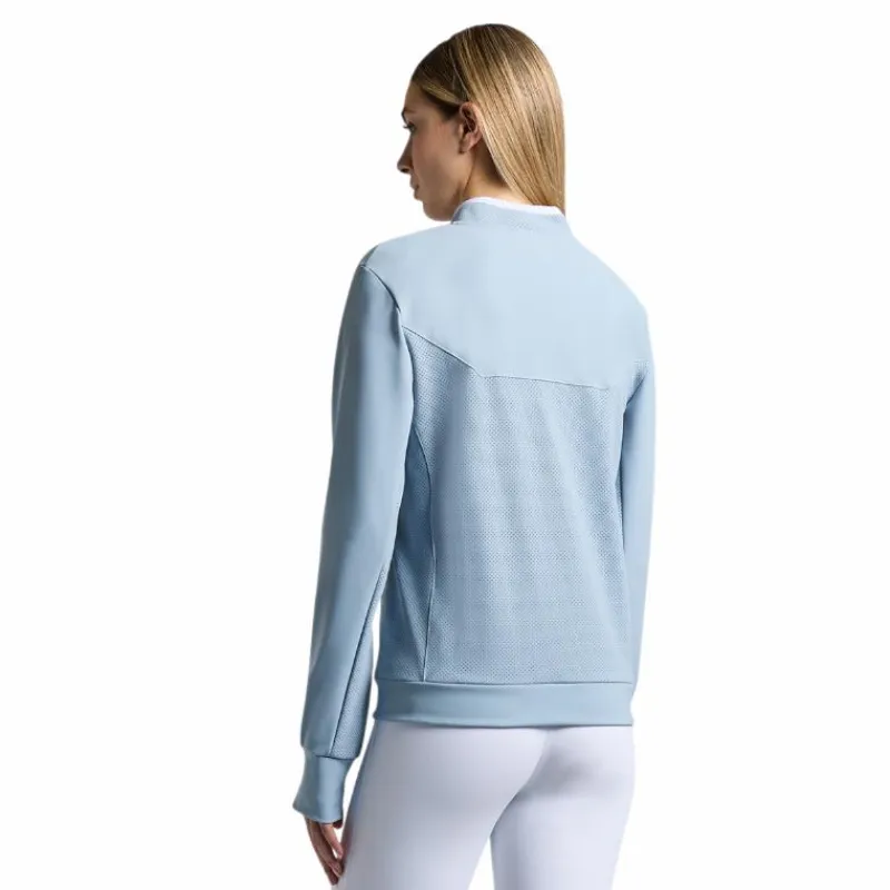 - Sweat manches longues femme Crew Neck Tech sky blue Pulls Et Gilets