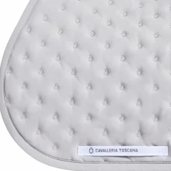 Tapis Cso/ Mixtes|Tapis De Selle*Cavalleria Toscana - Tapis de selle Embrodery Quilted light grey Gris