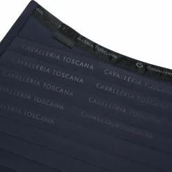 Tapis Cso/ Mixtes|Tapis De Selle*Cavalleria Toscana - Tapis de selle Logo Print Jersey Marine