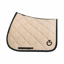 Discount - Tapis de selle Diamond Quilted Jersey champagne Tapis De Selle Poneys|Tapis Cso/ Mixtes