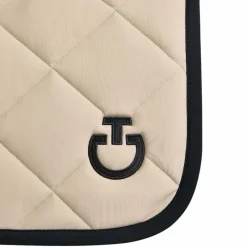 Discount - Tapis de selle Diamond Quilted Jersey champagne Tapis De Selle Poneys|Tapis Cso/ Mixtes