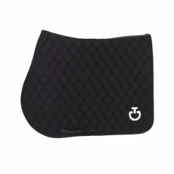 Sale - Tapis de selle Circular Quilted Jersey et logo blanc Tapis De Selle Poneys|Tapis Cso/ Mixtes