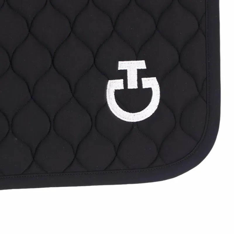 Sale - Tapis de selle Circular Quilted Jersey et logo blanc Tapis De Selle Poneys|Tapis Cso/ Mixtes