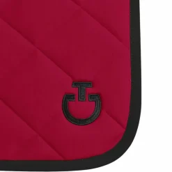 Discount - Tapis de selle Diamond Quilted Jersey framboise Tapis De Selle Poneys|Tapis Cso/ Mixtes