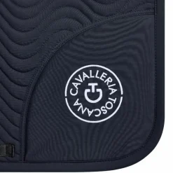 Tapis De Dressage|Tapis De Selle*Cavalleria Toscana - Tapis de dressage Double Orbit Wave Quilted Marine