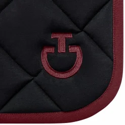 New - Tapis de selle Diamond Quilted Jersey / bordeaux Tapis Cso/ Mixtes|Tapis De Selle