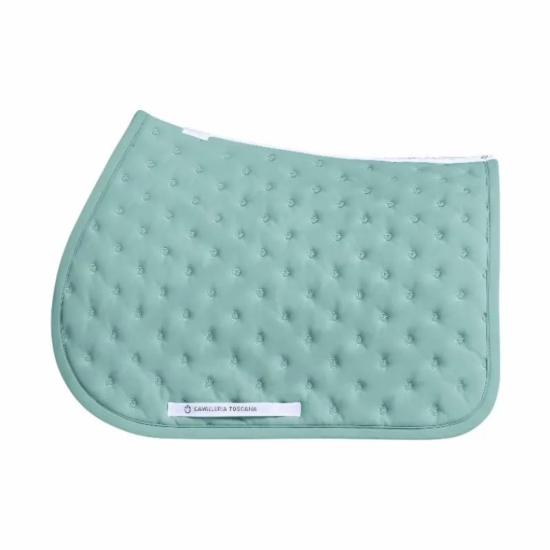 Tapis De Selle|Tapis Cso/ Mixtes*Cavalleria Toscana - Tapis de selle Embrodery Quilted mint green Vert