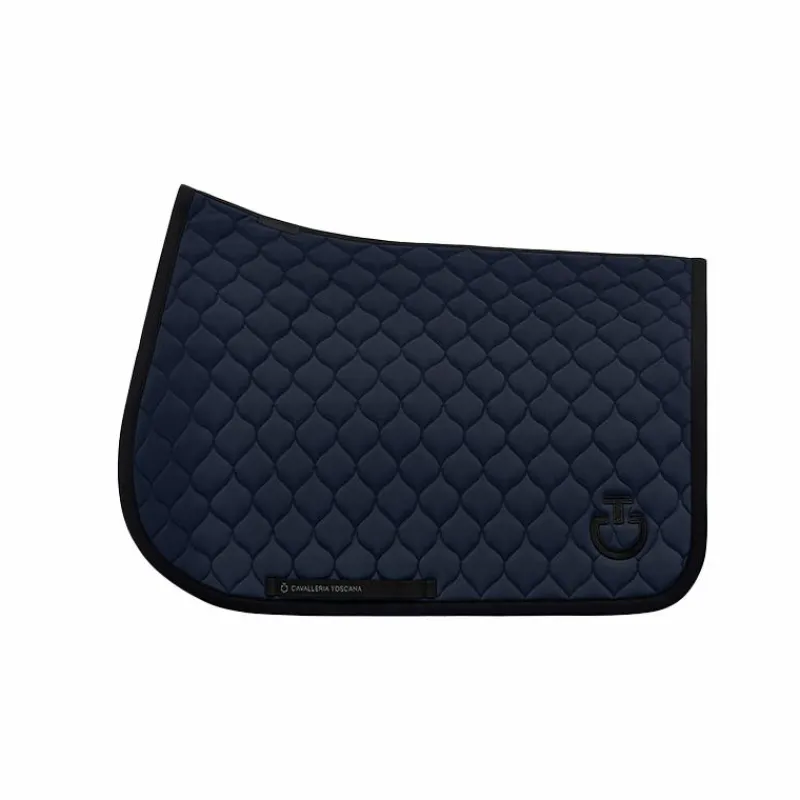 Tapis De Selle|Tapis Cso/ Mixtes*Cavalleria Toscana - Tapis de selle Circular Quilted Jersey Marine