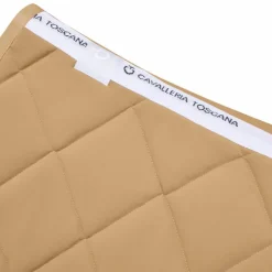 Tapis De Selle Poneys|Tapis Cso/ Mixtes*Cavalleria Toscana - Tapis de selle Diamond Quilted Jersey tan Beige