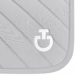 Sale - Tapis de selle Diamonds and Lines Quilted light grey Tapis Cso/ Mixtes|Tapis De Selle